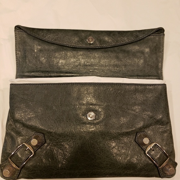 Authentic Balenciaga envelope Antracite - Picture 3 of 8